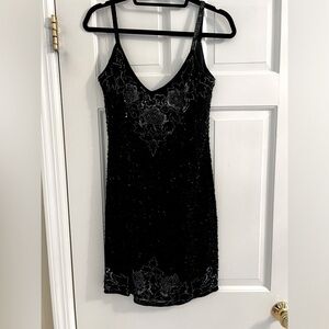 Sequin black dress
